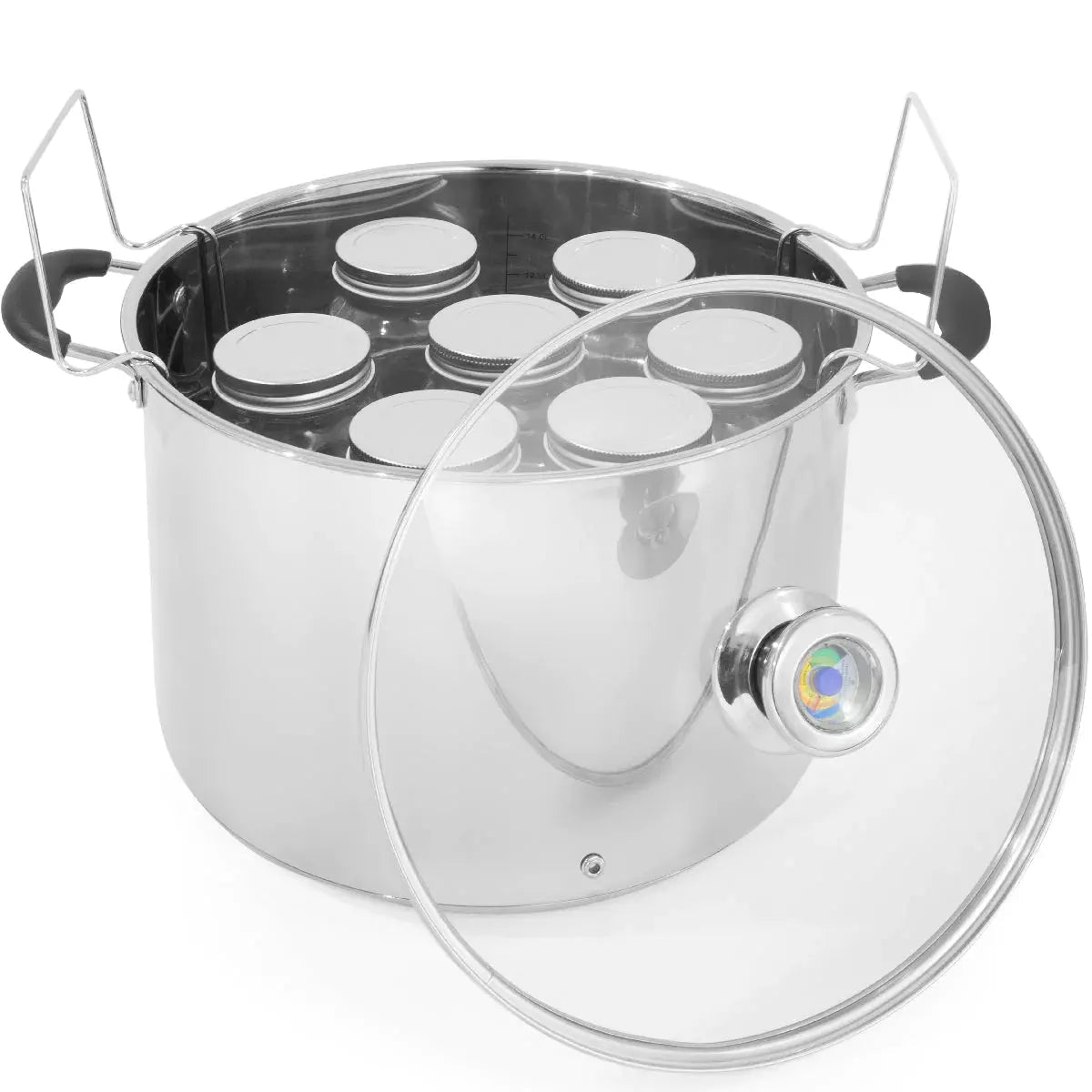 Barton 20Qt Canner With 7 Jars Temp & Rack Multi Use Stainless Steel Canning - Get it from Bo