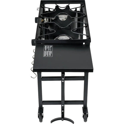 Barton 58,000 BTU Outdoor Propane Double Burner Stove Cooking Station BBQ Grill - Get it from Bo