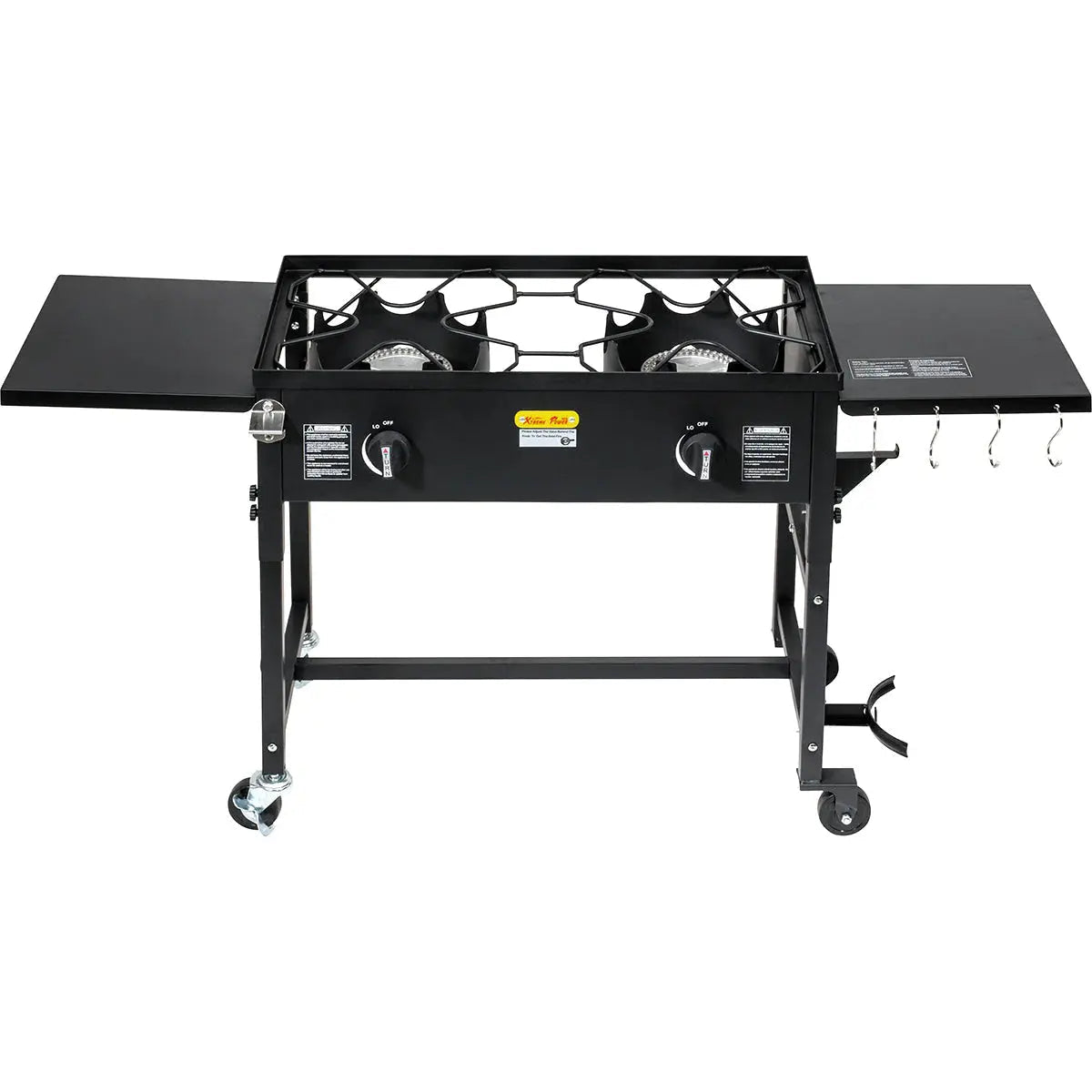 Barton 58,000 BTU Outdoor Propane Double Burner Stove Cooking Station BBQ Grill - Get it from Bo