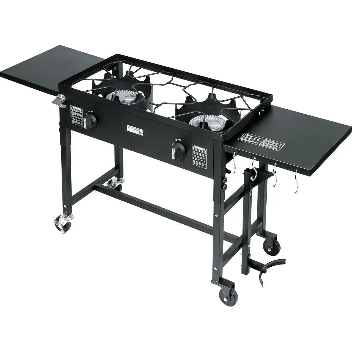 Barton 58,000 BTU Outdoor Propane Double Burner Stove Cooking Station BBQ Grill - Get it from Bo