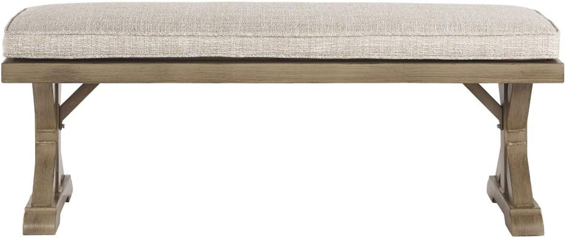 Outdoor Upholstered Dining Bench with All-Weather Foam ShipItFurniture