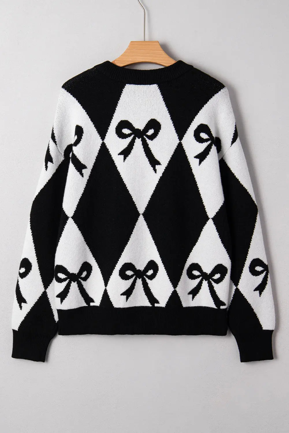 Daetta Rhombus Knit Loose Sweater