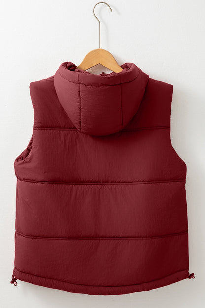 Clare Side Hooded Puffer Vest