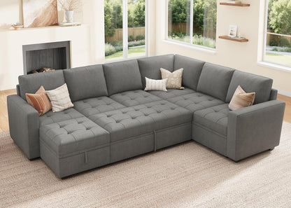 Modular Sectional Sofa Bed With Generous Understorage ShipItFurniture