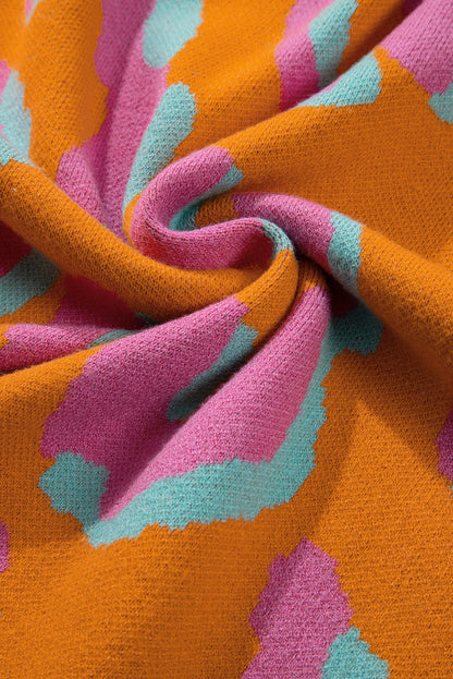 Sophia Colorblock Ribbed Edge Sweater