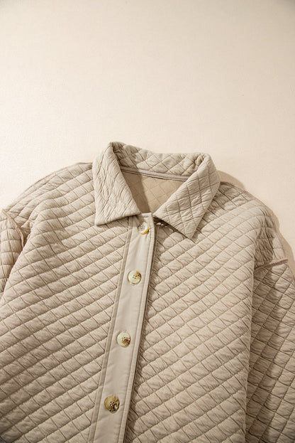 Celeste Quilted Puffer Buttoned Shacket