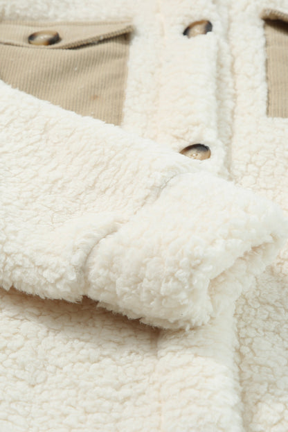 Olivia Single Breasted Teddy Coat