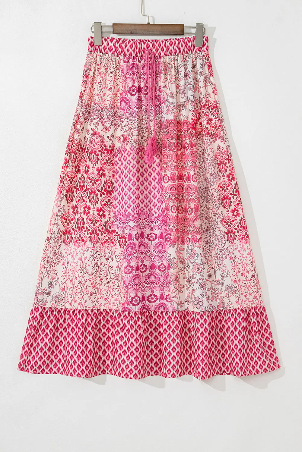 Tasora Elastic Waistband Maxi Skirt