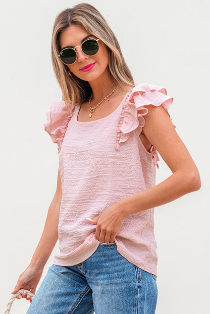 Katelyn Textured Bow Knot Blouse