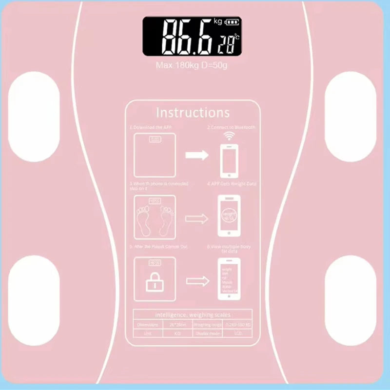 Smart Scale LED Digital Bluetooth Data Analysis Get it from Bo