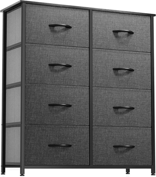 Dresser for Bedroom, Tall Dresser, Fabric Dresser with 8 Drawers, Double Dresser, Chest of Drawers for Closet, Living Room-0