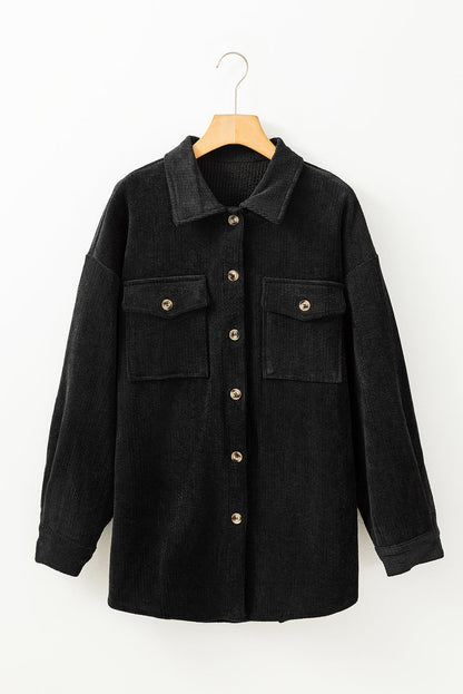 Eleanor Corduroy Flap Up Shacket