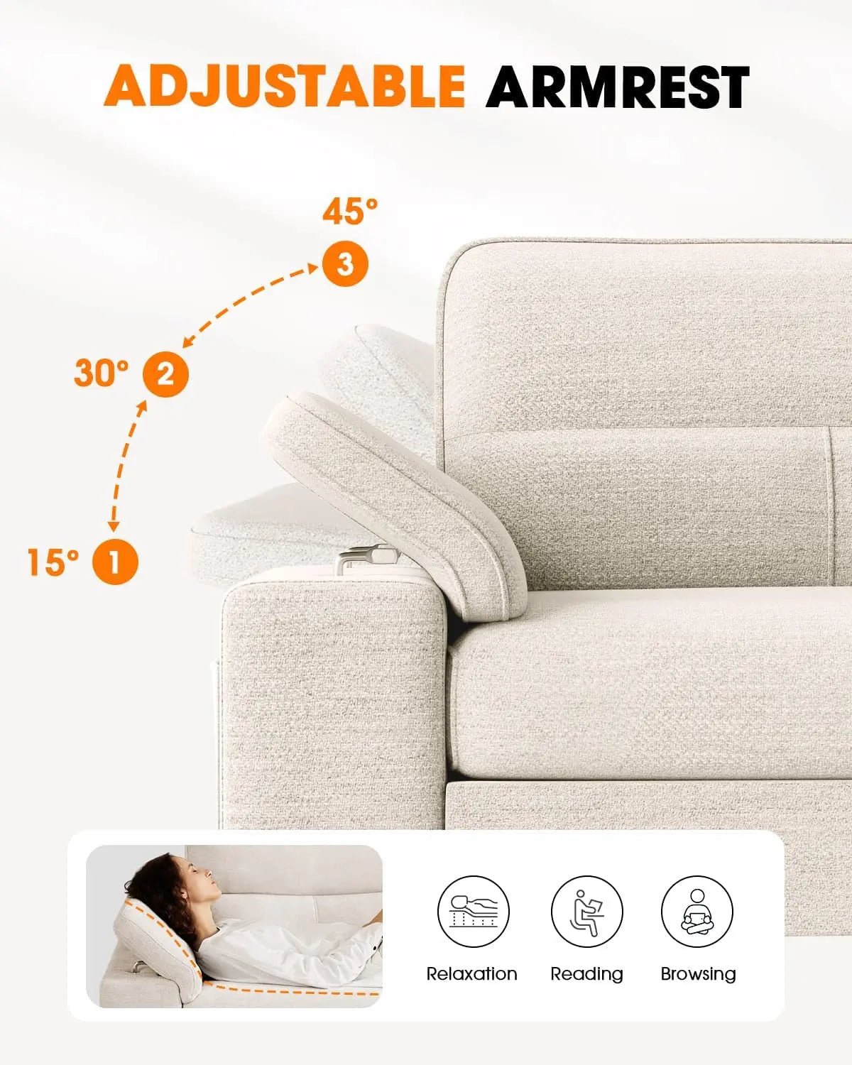 Beige Loveseat With Removable Cover For Living Room - Get it from Bo