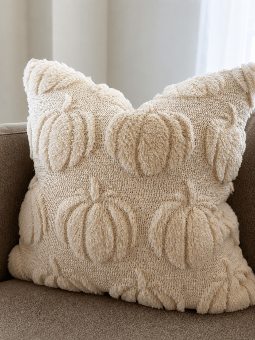 Beige Pumpkin Pillow Cover - Get it from Bo