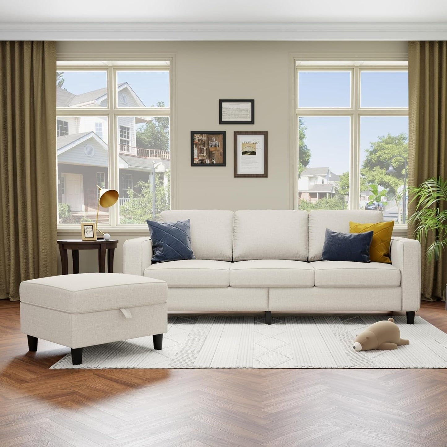 Beige Sectional Sofa for Small Spaces Comfortable and Versatile ShipItFurniture