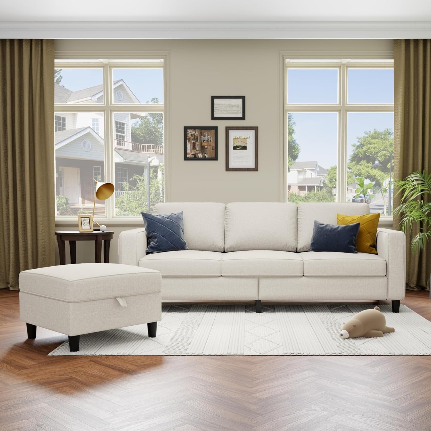 Beige Sectional Sofa for Small Spaces Comfortable and Versatile ShipItFurniture