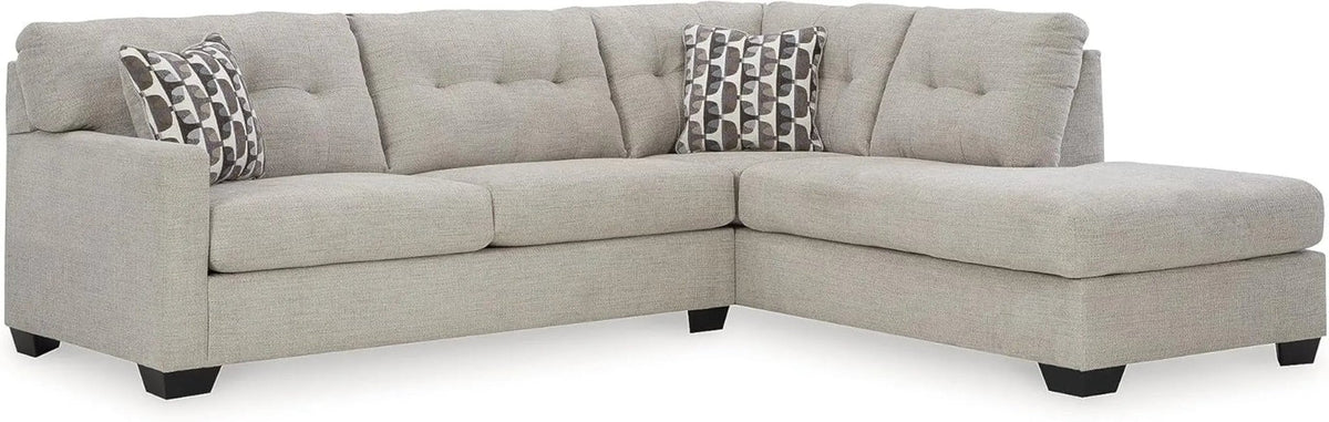 Beige Sleeper Sectional Featuring Chaise Memory Foam - Get it from Bo