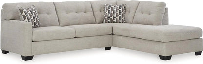 Beige Sleeper Sectional Featuring Chaise Memory Foam - Get it from Bo