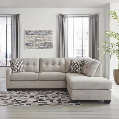 Beige Sleeper Sectional Featuring Chaise Memory Foam - Get it from Bo