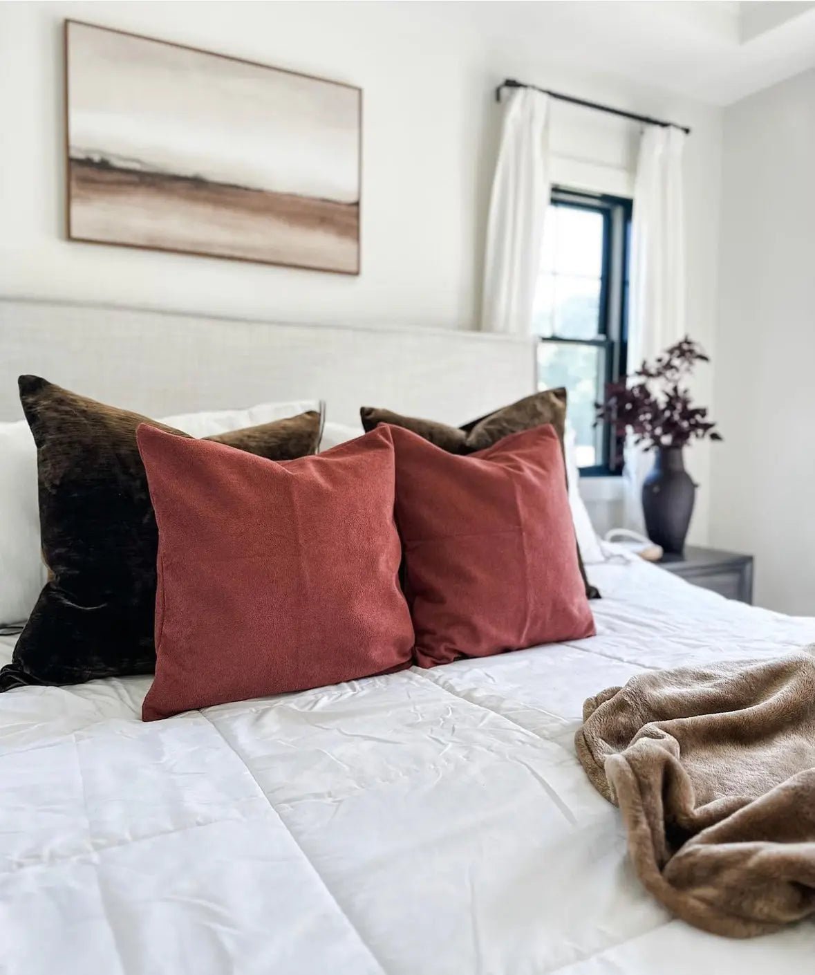Berry Sherpa Pillow Cover - Get it from Bo