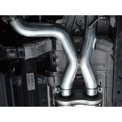 AWE Tuning 22-24 Ford Bronco Raptor 4WD Dual BashGuards Cat-Back SwitchPath Exhaust (No Tips) NP Motorsports