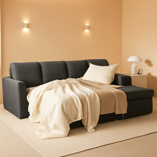 Oversized L Shaped Sleeper Sectional Sofa With Storage ShipItFurniture