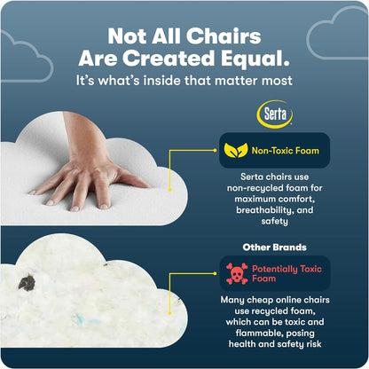 Claremont Ergonomic Office Chair Lumbar Support Chestnut