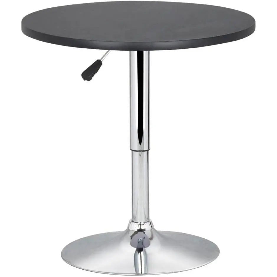 Black Bar Table With 360 Degree Swivel MDF Top Round - Get it from Bo