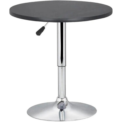 Black Bar Table With 360 Degree Swivel MDF Top Round - Get it from Bo