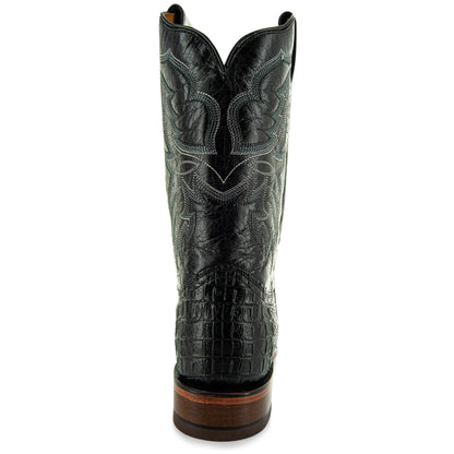 Black Caiman Belly Print Men's Cowboy Boots H4001 - Get it from Bo