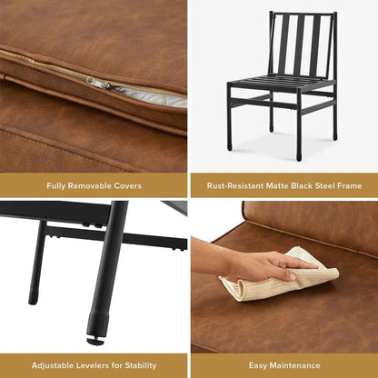 Black Dining Chairs With Removable Cushion Covers French - Get it from Bo