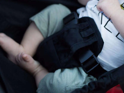 Baby Shopping Cart Hammock | Black Fabric Binxy Baby