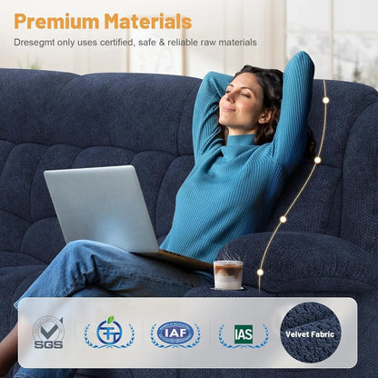 Blue Loveseat Recliner Sofa With Flip Backrest Manual - Get it from Bo