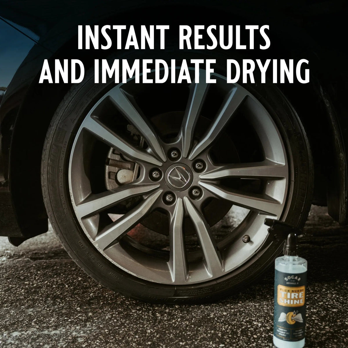 Blue Suede Tire Shine with Protect Shield Formula™ - Get it from Bo