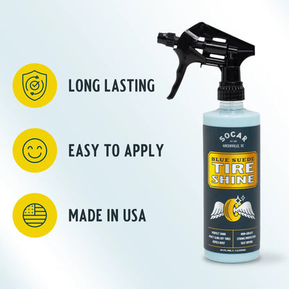 Blue Suede Tire Shine with Protect Shield Formula™ - Get it from Bo