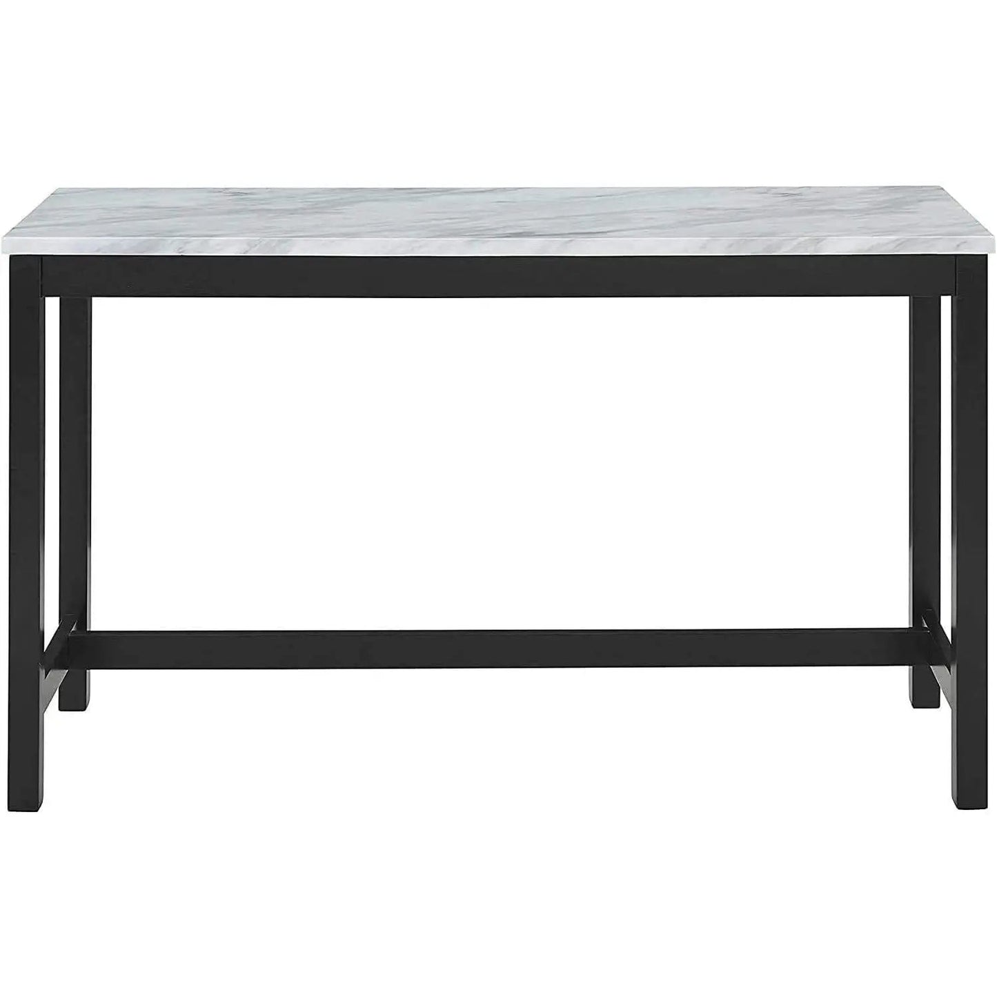 Blue Velvet Bar Table Set With 3 Stools Faux Marble Top - Get it from Bo