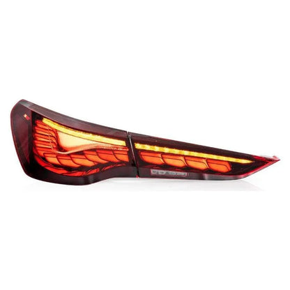 BMW G82 / G83 M4 & G22 / G23 / G26 4 Series - GTS Style OLED Taillights - Factory Red - Get it from Bo