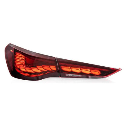 BMW G82 / G83 M4 & G22 / G23 / G26 4 Series - GTS Style OLED Taillights - Factory Red - Get it from Bo