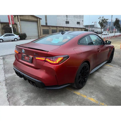 BMW G82 / G83 M4 & G22 / G23 / G26 4 Series - GTS Style OLED Taillights - Factory Red - Get it from Bo