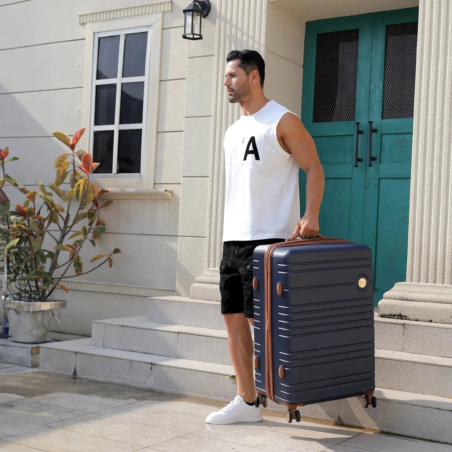 Brickell 3 Piece Expandable Retro Luggage Set - Get it from Bo