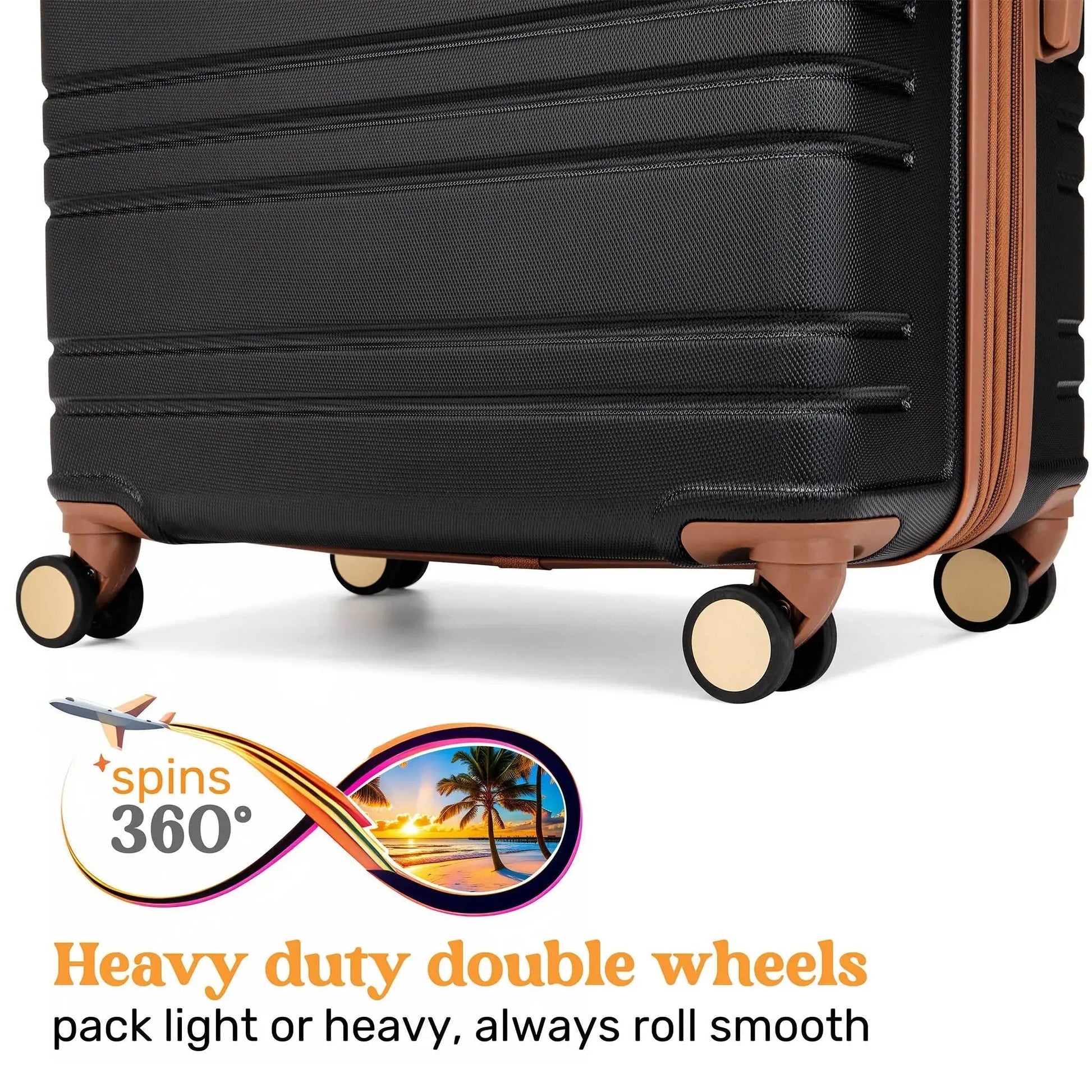 Brickell 3 Piece Expandable Retro Luggage Set - Get it from Bo
