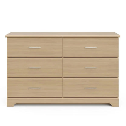 Brookside 6 Drawer Double Dresser (Driftwood) – Dresser for Nursery, 6 Drawer Dresser, Kids Dresser, Nursery Dresser Drawer Organizer, Chest of Drawers - Get it from Bo