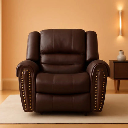 Brown Leather Recliner Chair With Traditional Style - Get it from Bo