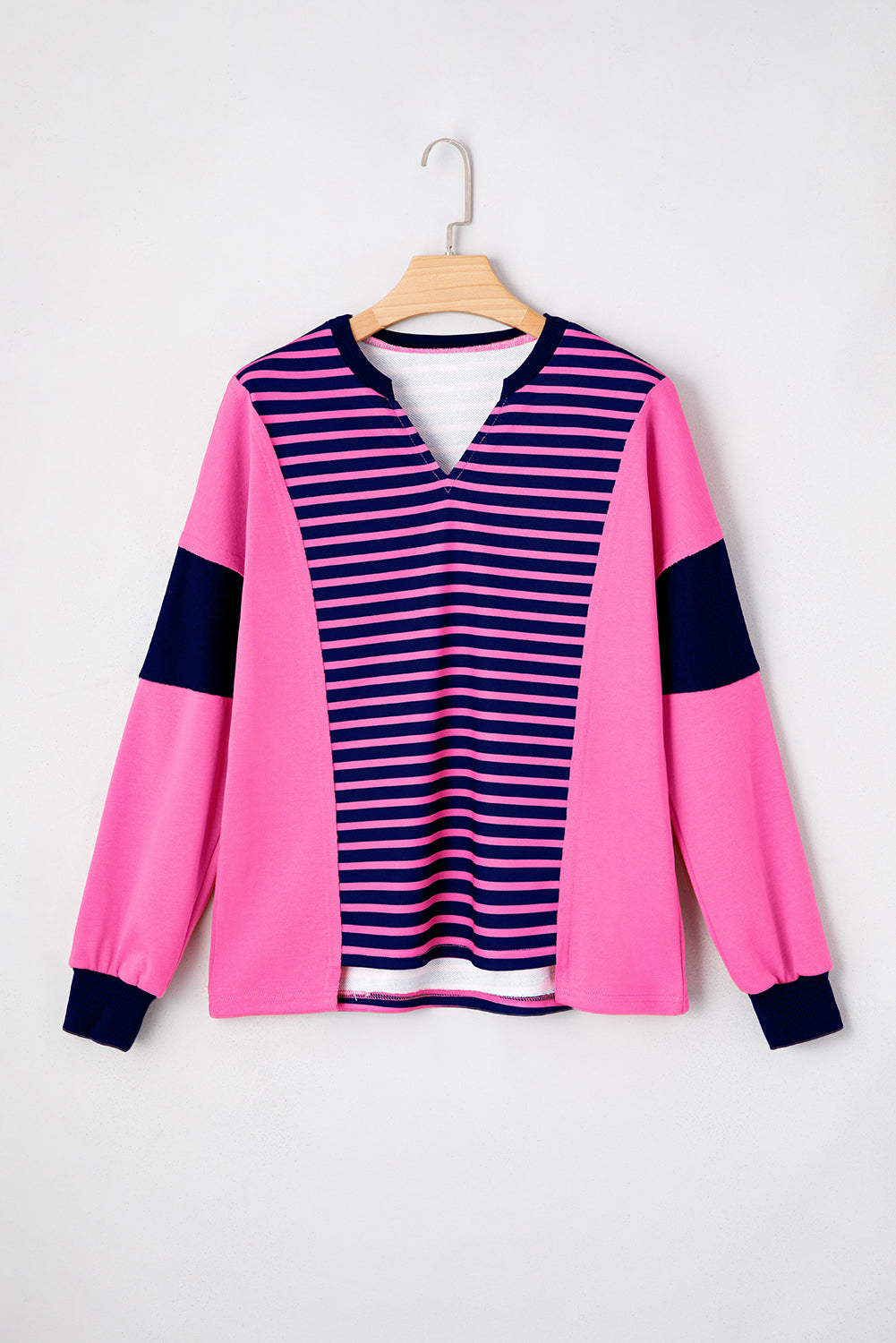 Haven Stripe Loose Fit Long Sleeve Top Threaded Pear