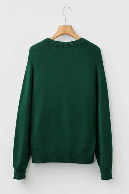 Merry Christmas Raglan Sleeve Sweater