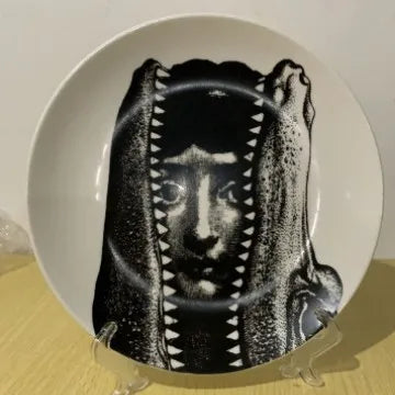 Ceramic Italian Face Hanging Plate Wall Decoration European Get it from Bo