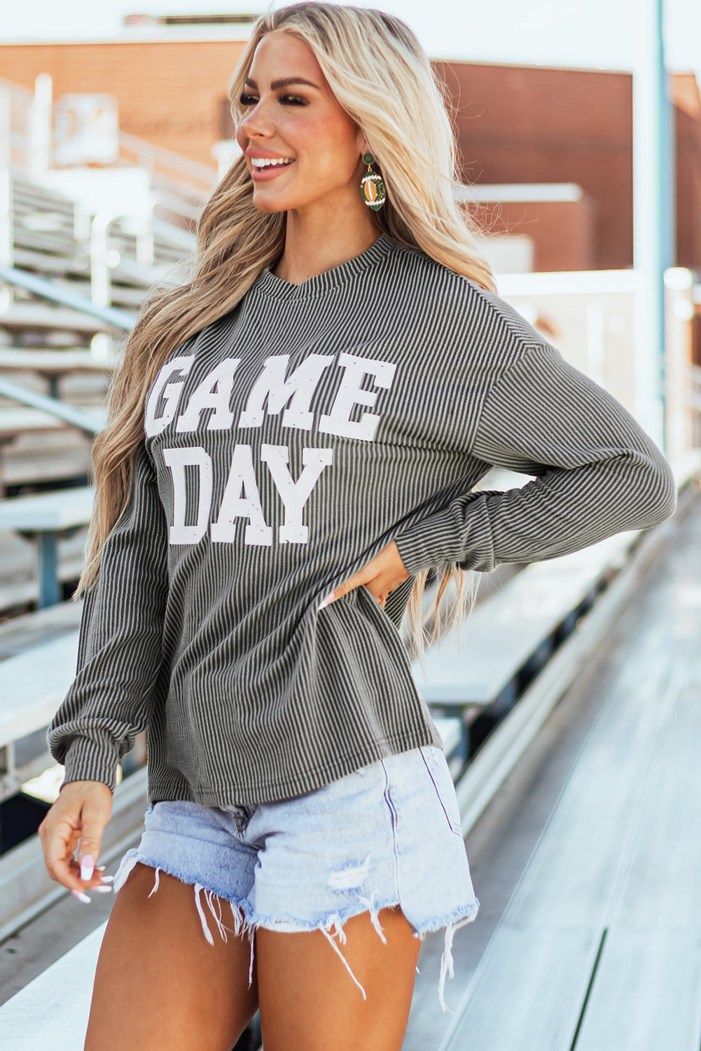 Lucille Sleeve Crewneck top Long Sleeve Top