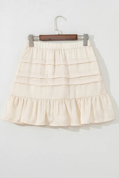 Chana Elastic Waist Mini Skirt