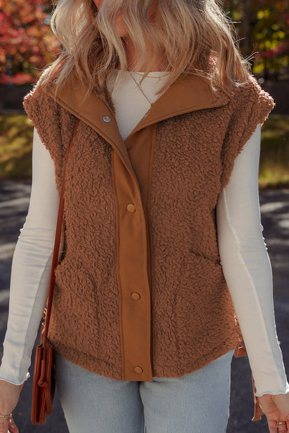Evelyn Knot Side Plush Vest
