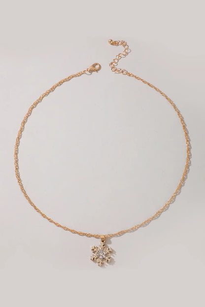 Kelsey Snowflake Christmas Fashion Necklace